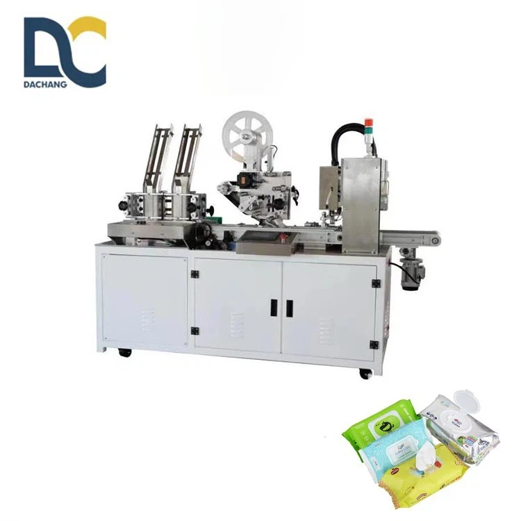 Automatic labeling device plastic lid making Machine for Baby Wet Wipe