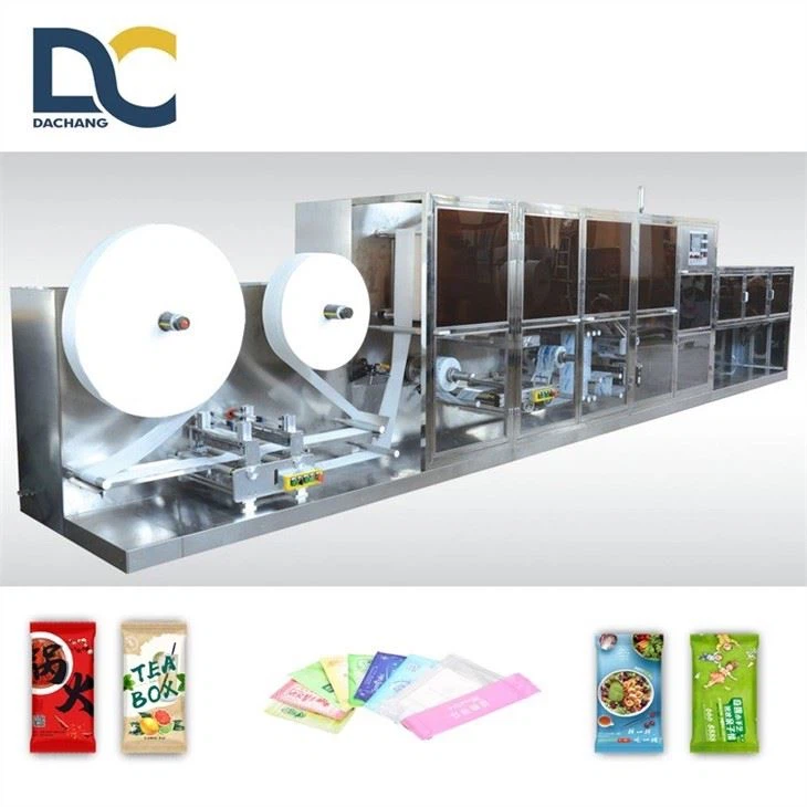 Efficient wet wipe machine