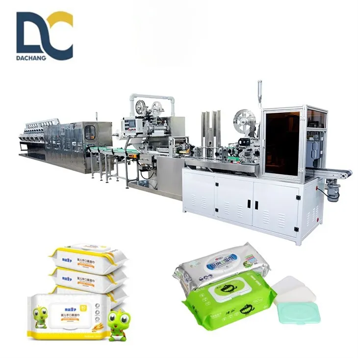 High capacity wet wipes machine